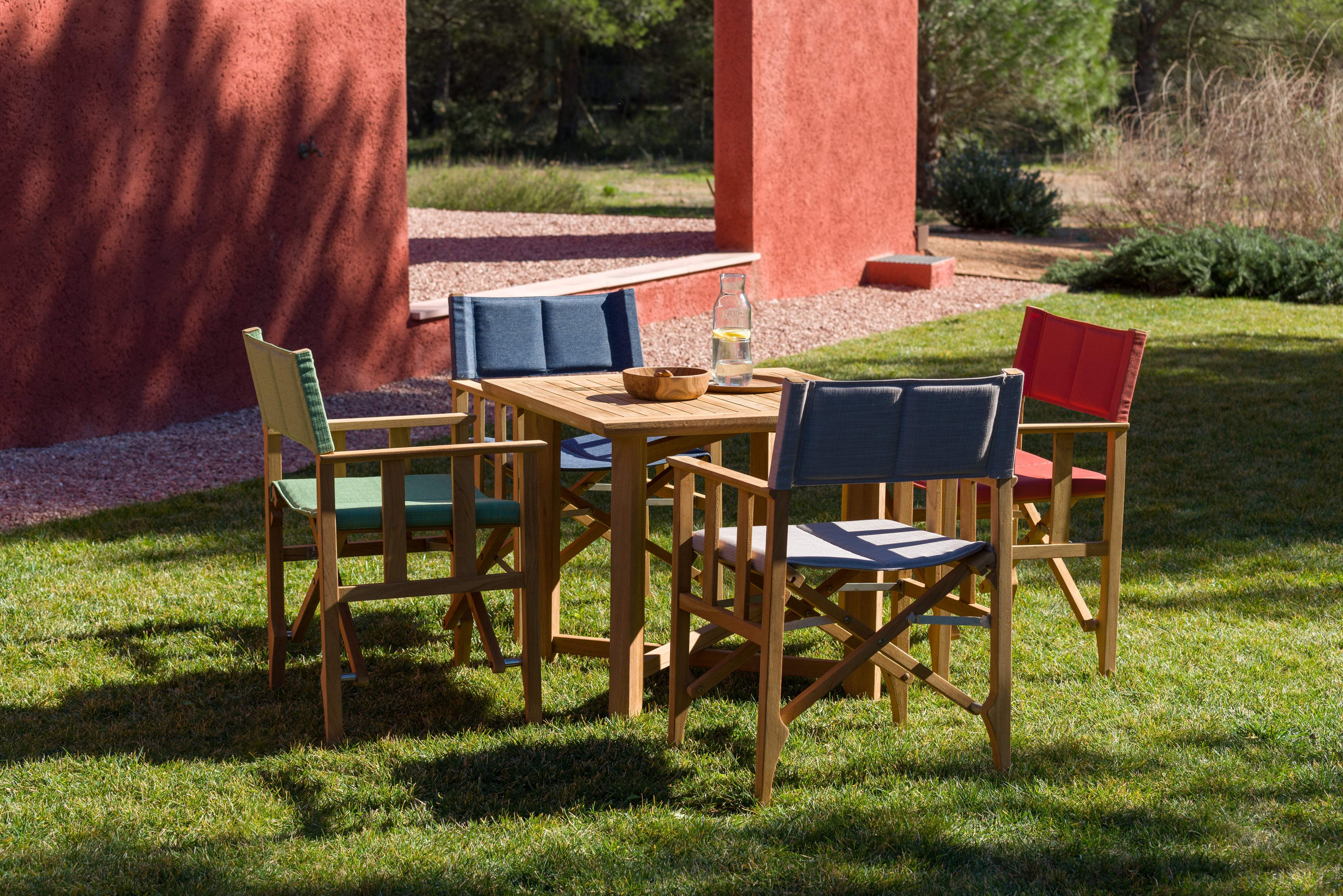 Zircon Teak Director Chair – Piquant Green - 1 Piece