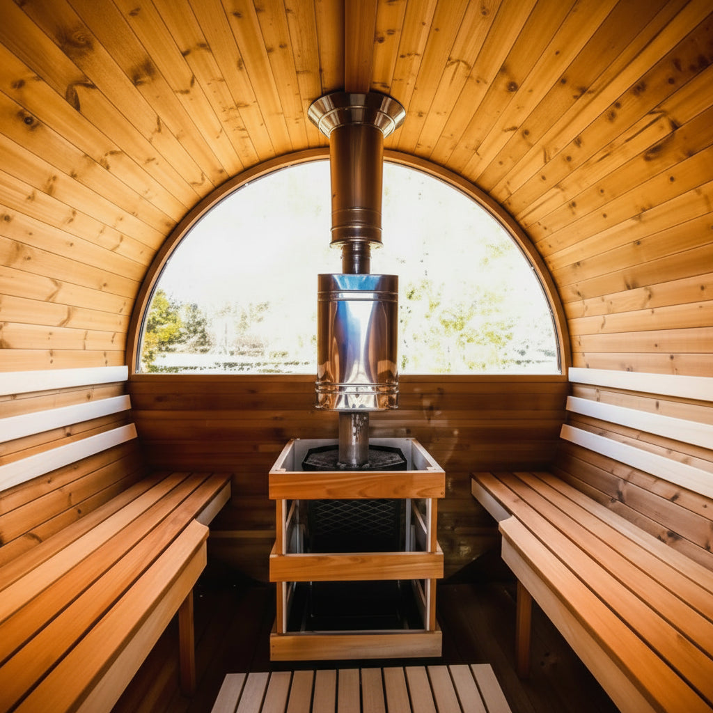 HavenHoop Rustic Barrel Sauna