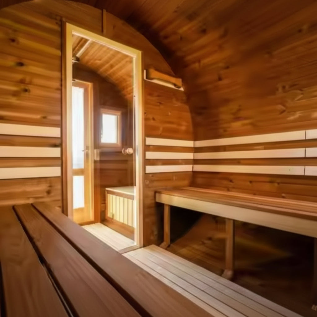 HavenHoop Rustic Barrel Sauna